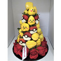 25cm Pikachu Strawberry Tower w Topper (Small)